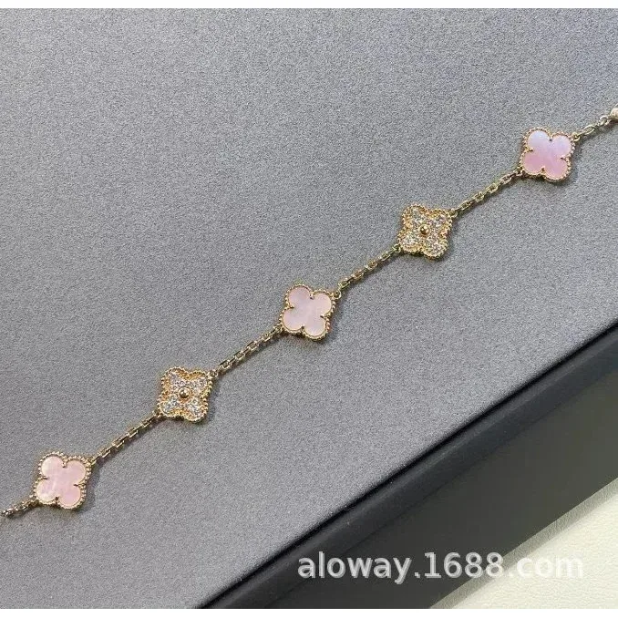 Van Cleef & Arpels Van Cleef & Arpels Alhambra Pink Clover Bracelet Pink - 1