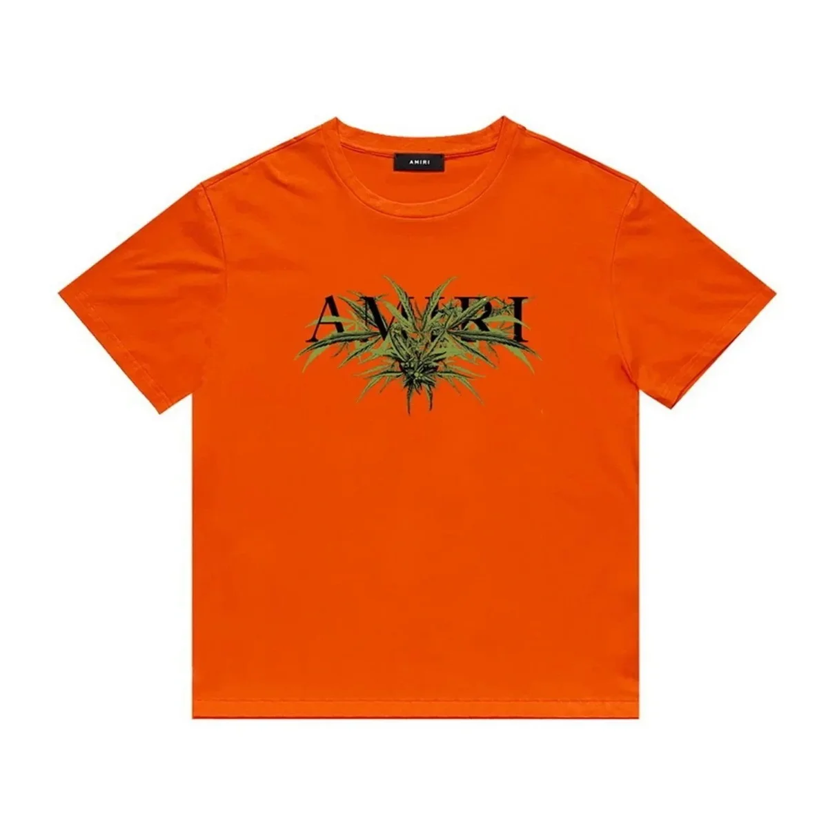 Amiri Amiri Orange Cannabis Leaf T-Shirt Orange - 1