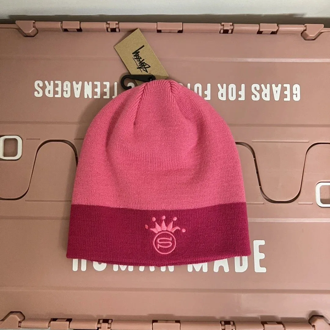Stussy Stussy Crown Beanie Pink Headwear Pink - 1