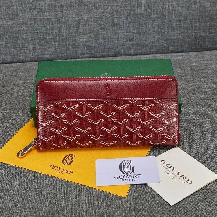 Goyard Goyard Saint Louis Red Leather Wallet Red - 1