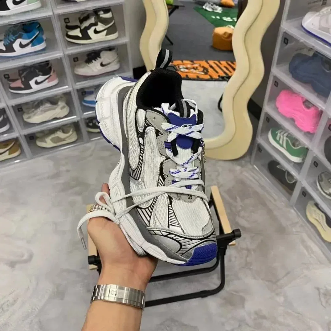 Balenciaga Balenciaga Triple S White/Blue Sneakers White - 1
