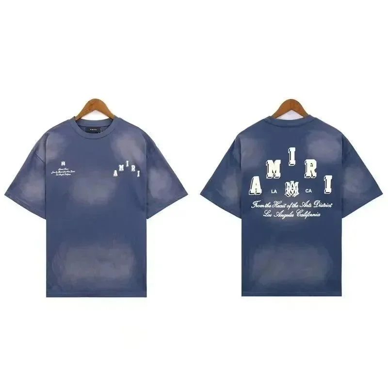 Amiri Amiri Blue Cloud Print T-Shirt Blue - 1