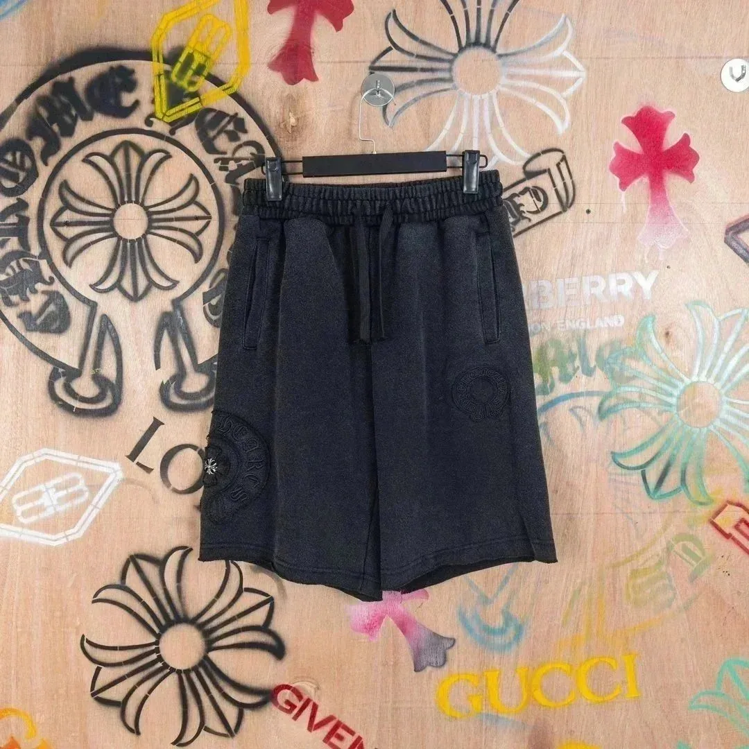 Chrome Hearts Chrome Hearts Black Embroidered Shorts Black - 1