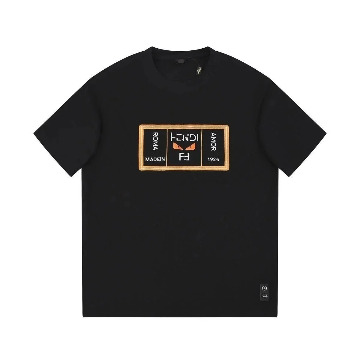 Fendi Fendi Black 'F' Logo T-Shirt Black - 1