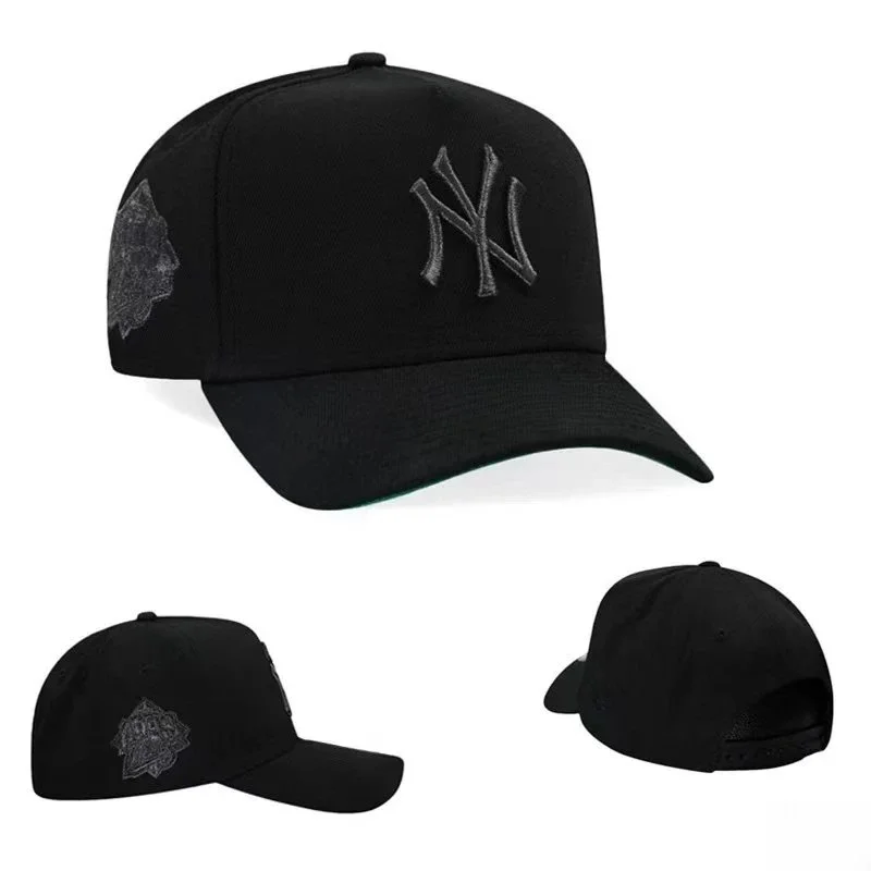 New York Yankees Black NY Logo Baseball Cap Black - 1