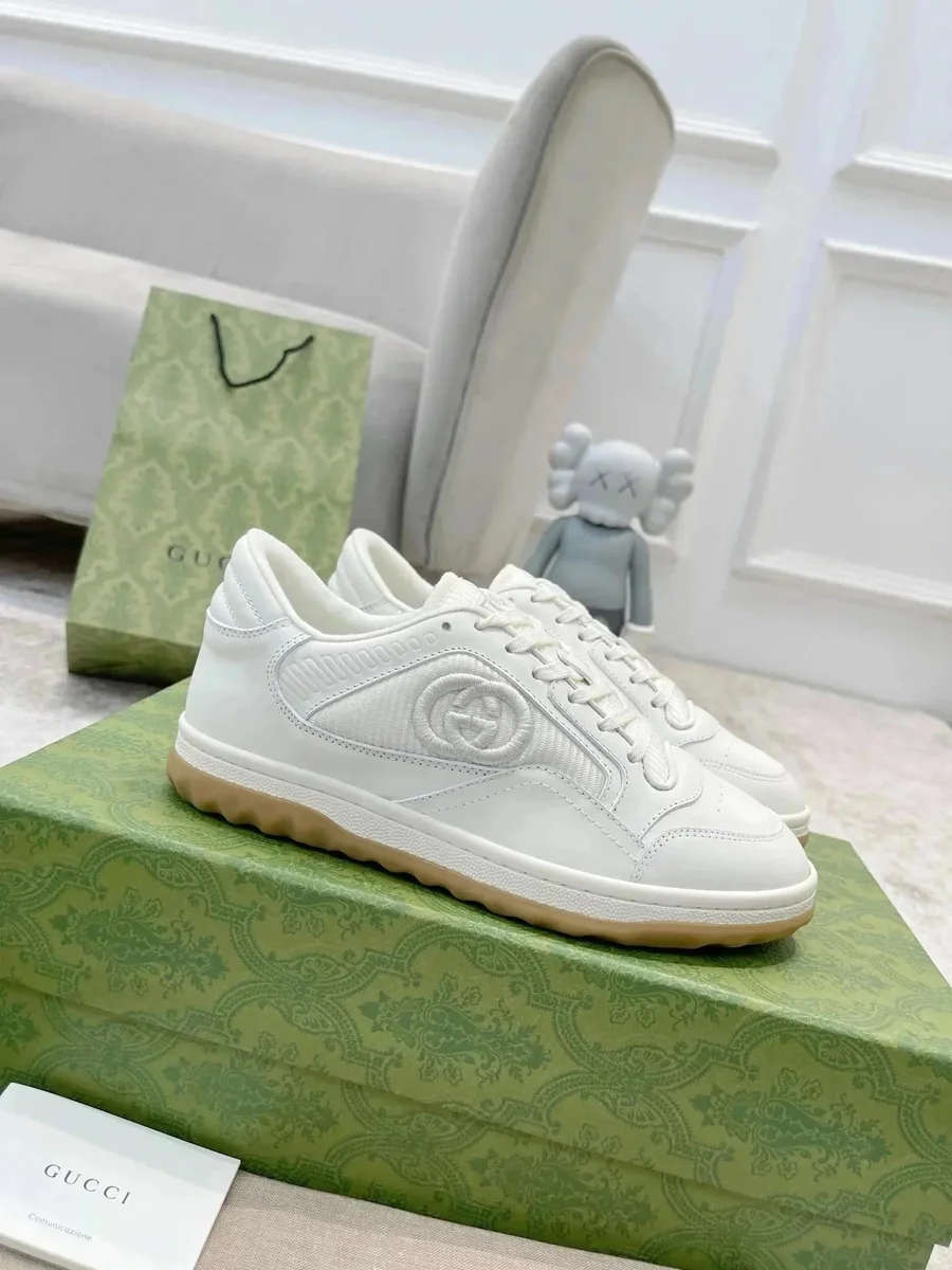 Gucci Gucci GG Marmont White Leather Sneakers White - 1