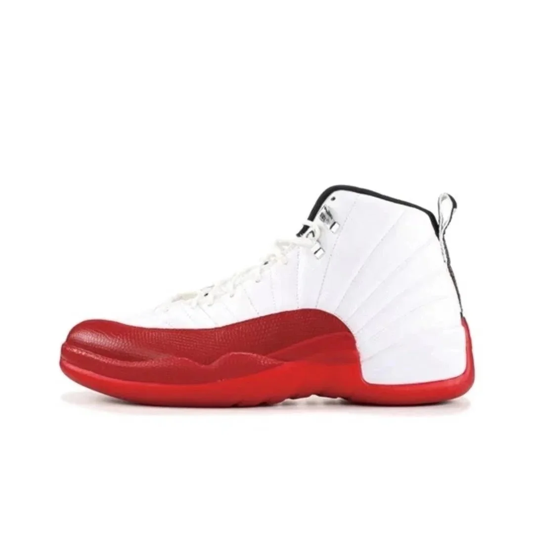 Jordan Nike Air Jordan 12 White Gym Red Sneakers Red - 1