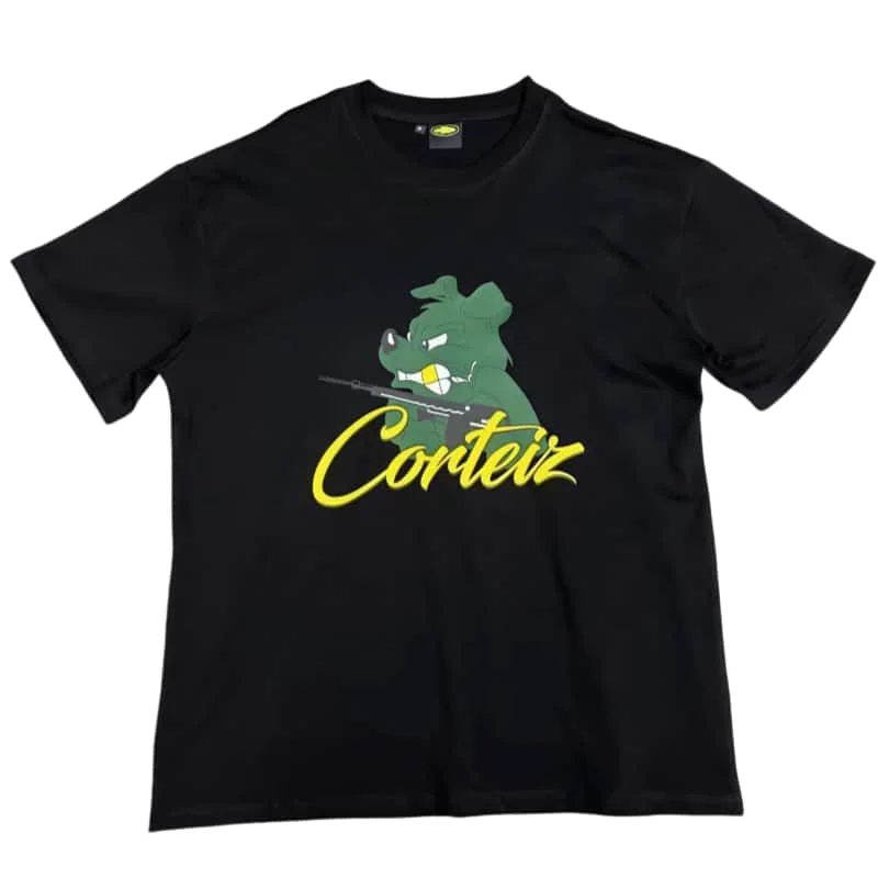 Corteiz Corteiz Green & Yellow Logo T-Shirt Black Black - 1