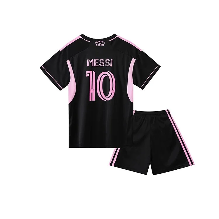 Other Kids Messi 10 Jersey & Shorts Set Black/Pink Black - 1