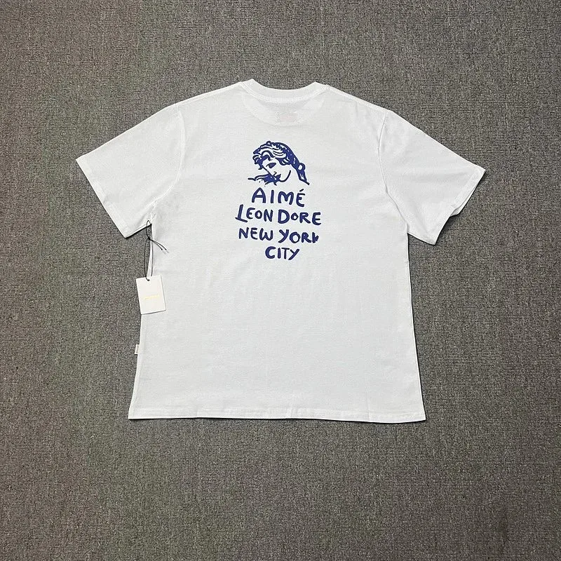 Aimé Leon Dore Aimé Leon Dore White Logo T-Shirt White - 1