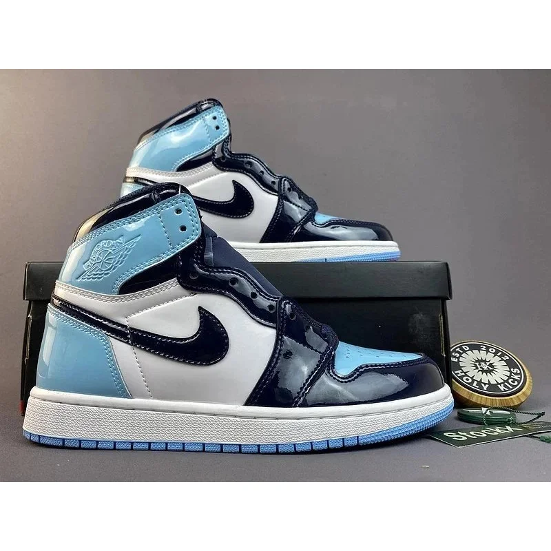 Jordan Nike Air Jordan 1 UNC Blue White Black Sneakers Blue - 1