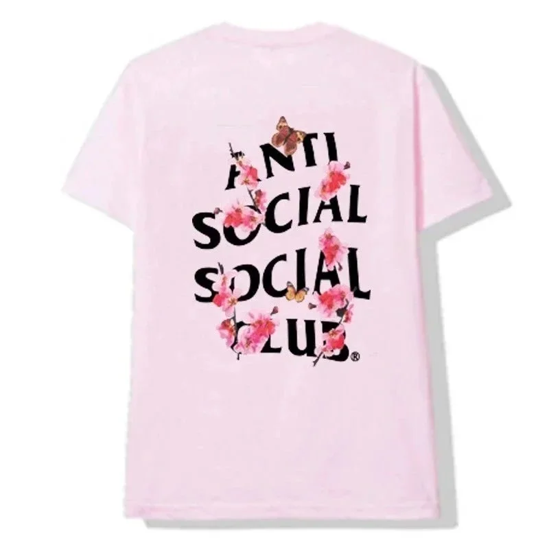Anti Social Social Club Anti Social Social Club Pink Floral T-Shirt Pink - 1