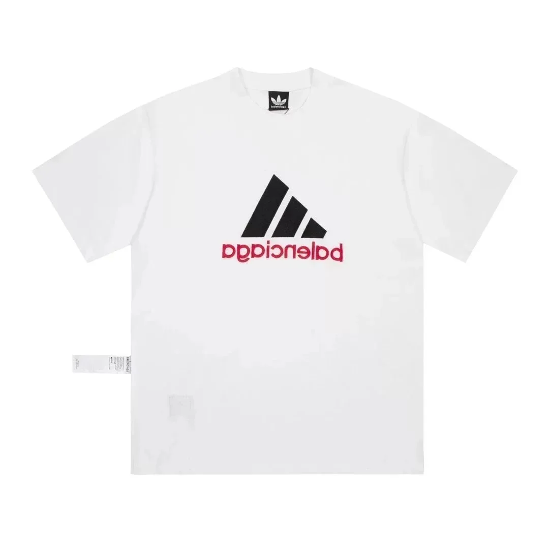 Balenciaga Balenciaga White 'Adidas' Logo T-Shirt White - 1