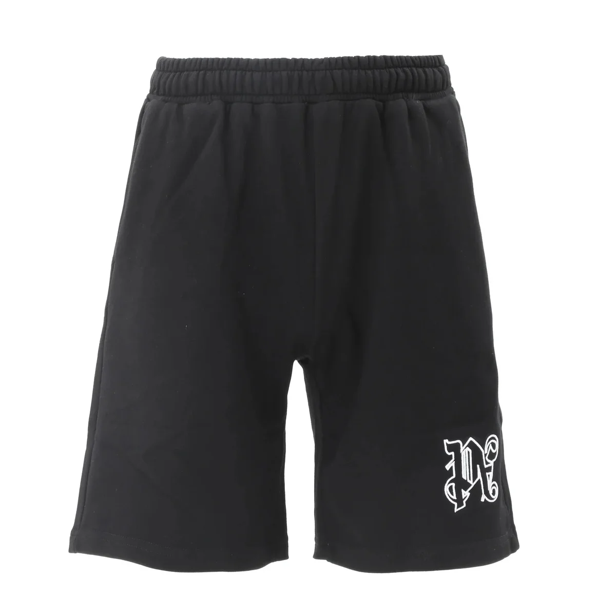 Other Black Cotton Embroidered Shorts Black - 1