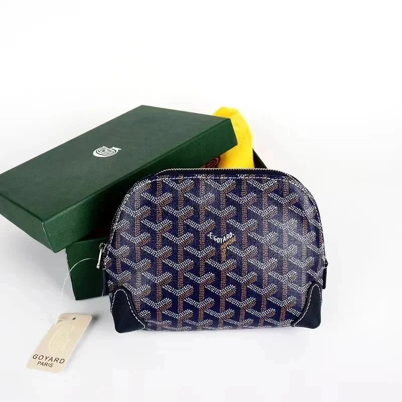 Goyard Goyard Saint Louis Navy Blue Goyardine Pouch Navy - 1
