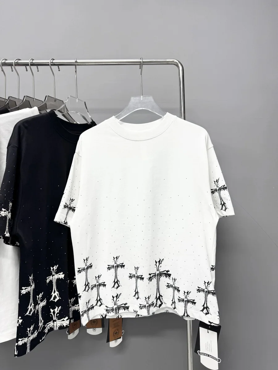 Chrome Hearts Chrome Hearts Cross Print Oversized T-Shirt White White - 1