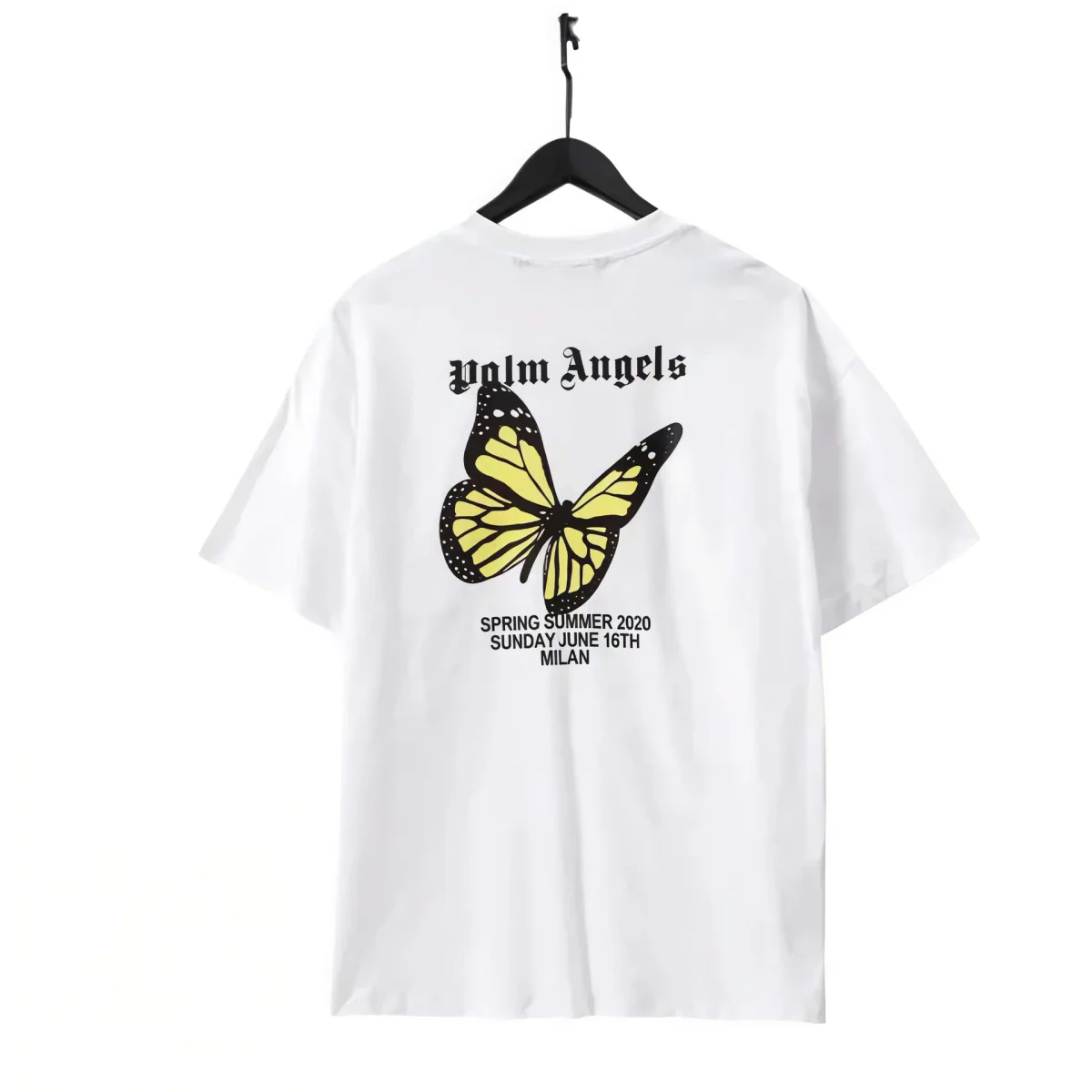 Palm Angels Palm Angels Bear White Butterfly T-Shirt White - 1
