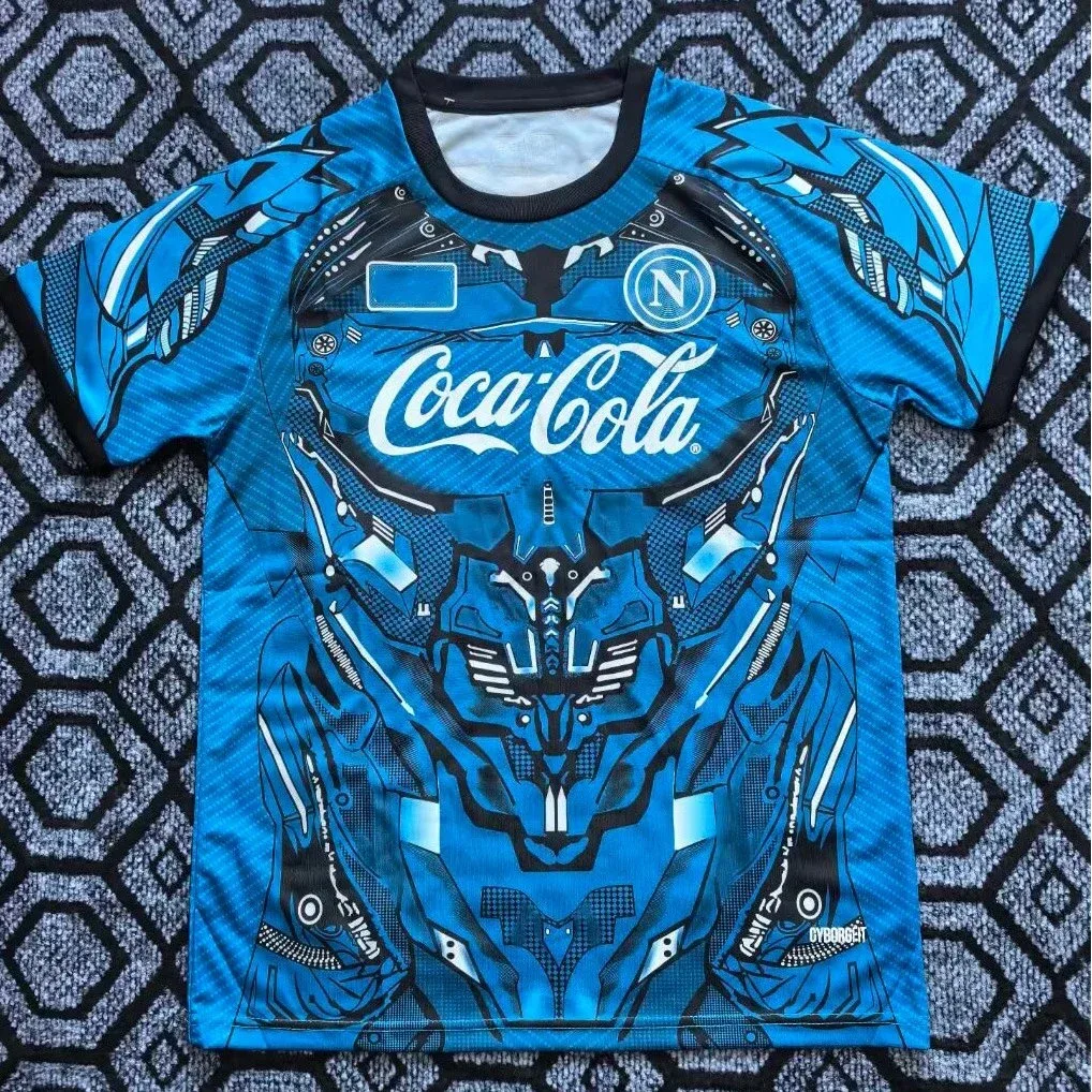 Other Blue Cybernetic Design T-Shirt with Coca-Cola Logo Blue - 1