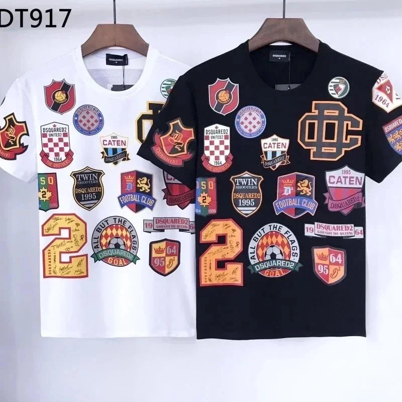 DSQUARED2 DSQUARED2 Football Club Patches T-Shirt White/Black White - 1