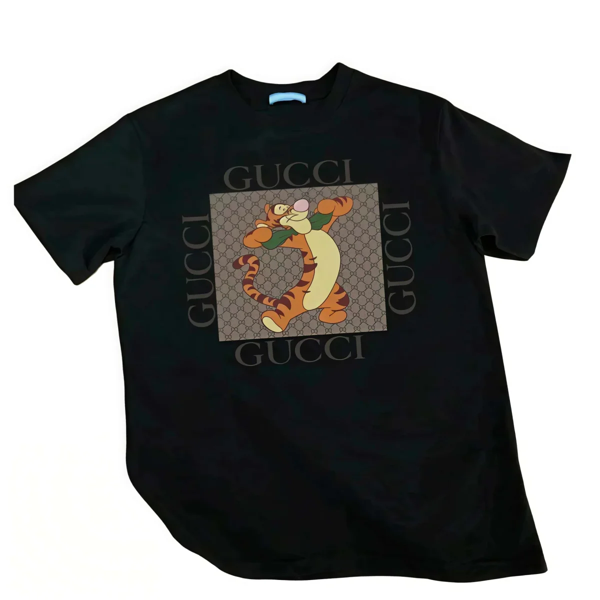 Gucci Gucci Tigger Print Black T-Shirt Black - 1