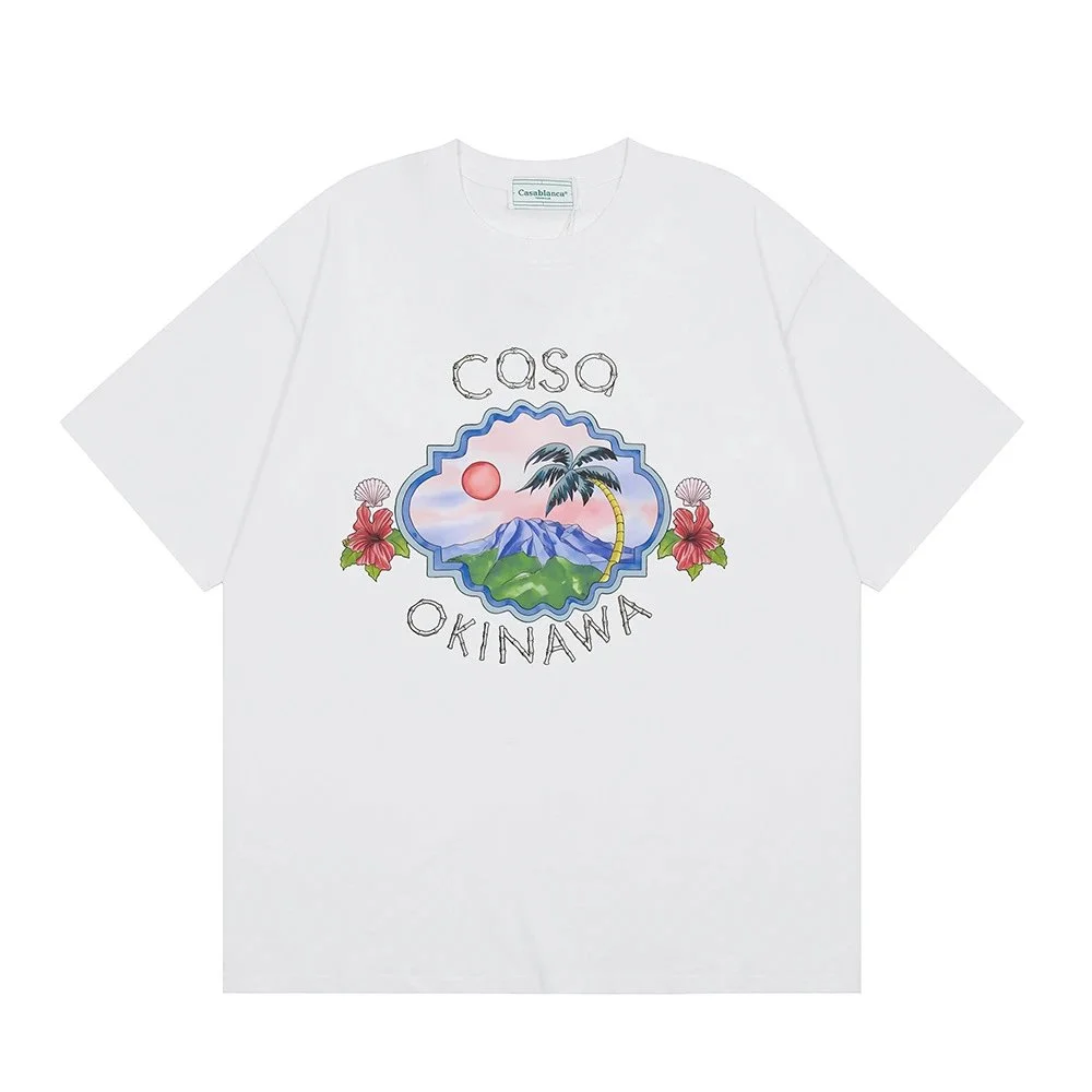 Casablanca Casablanca Casa Okinawa White T-Shirt White - 1