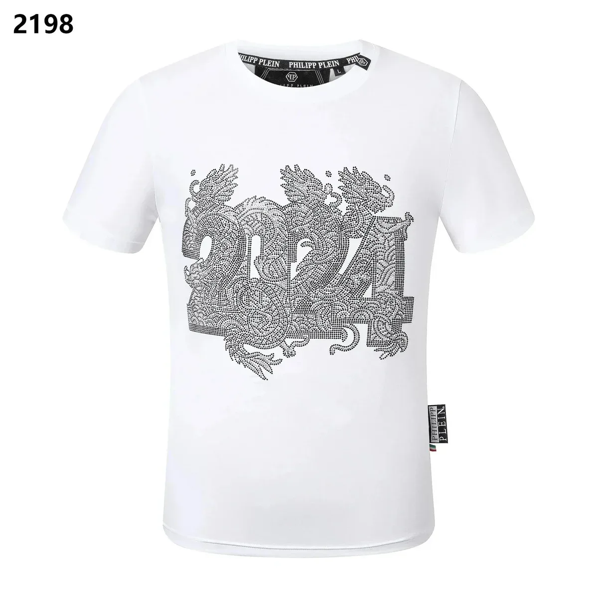Philipp Plein Philipp Plein White Dragon 2024 T-Shirt White - 1