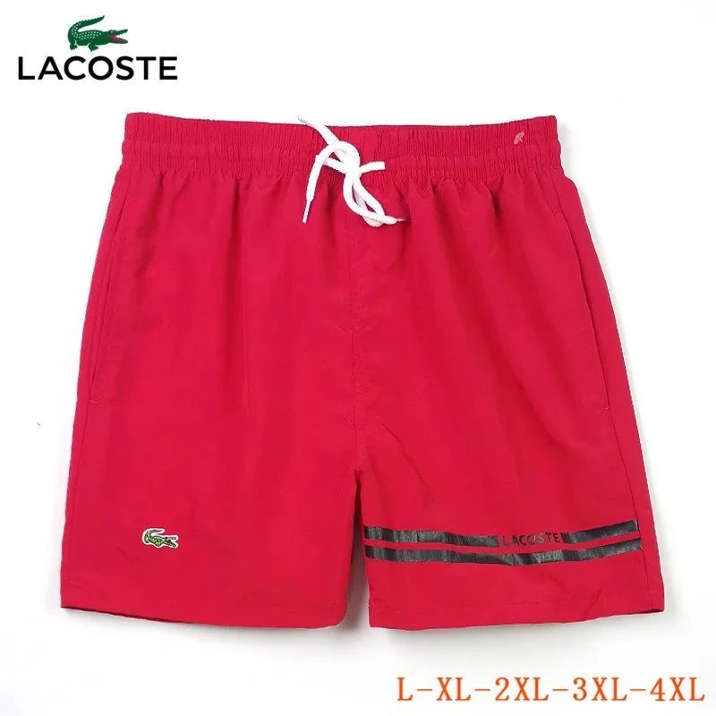 Lacoste Lacoste Red Solid Shorts Red - 1
