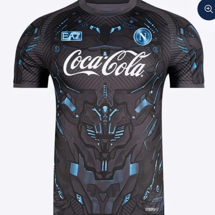 Armani EA7 Napoli Cyborg Jersey Black Black - 1