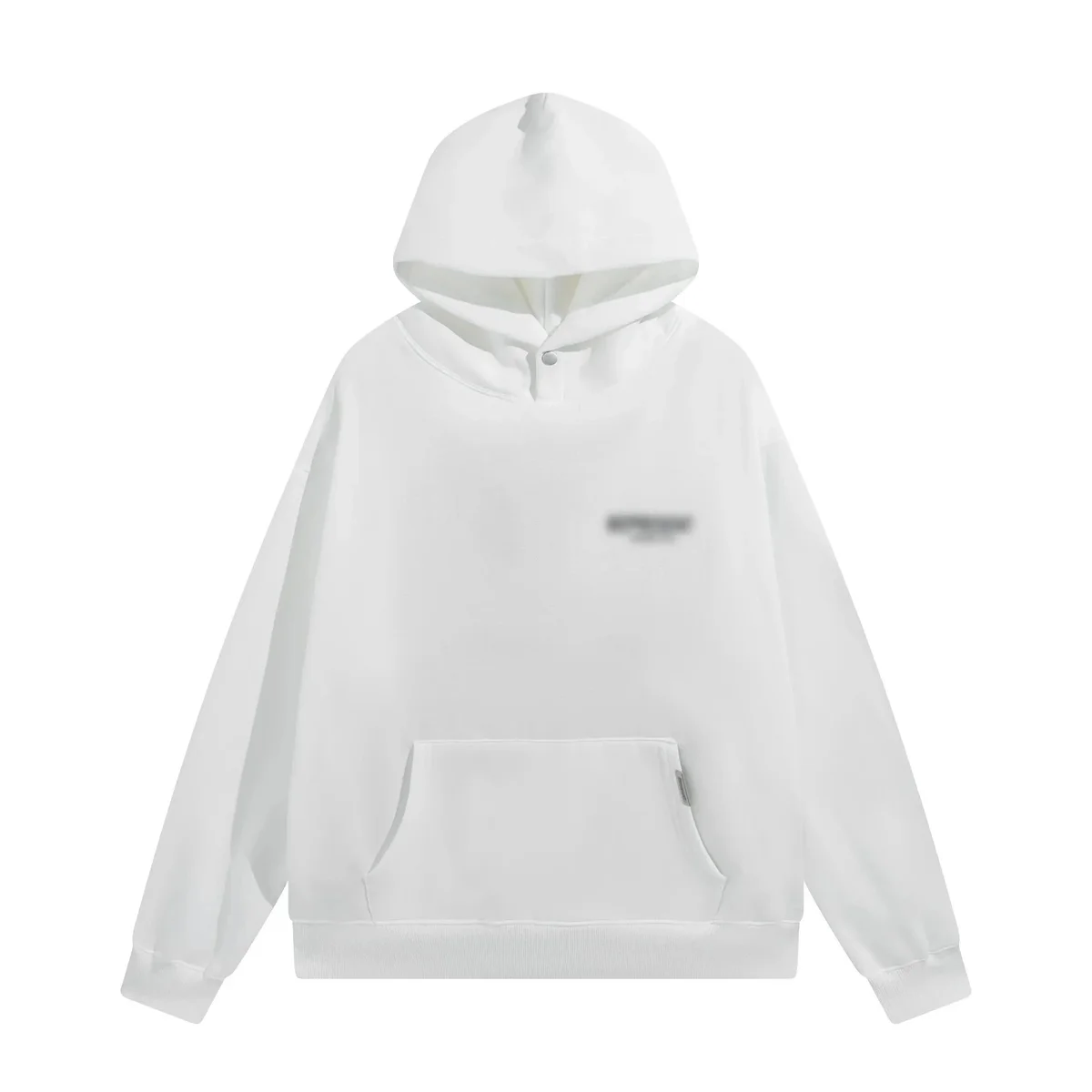 Other White Oversized Hoodie with Front Pocket White - 1