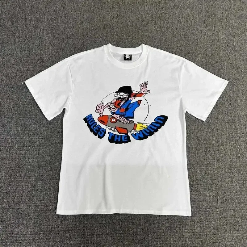 Other White 'Kills the World' Graphic T-Shirt White - 1