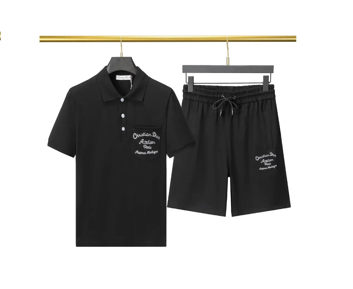 Dior Christian Dior Atelier Black Polo & Shorts Set Black - 1