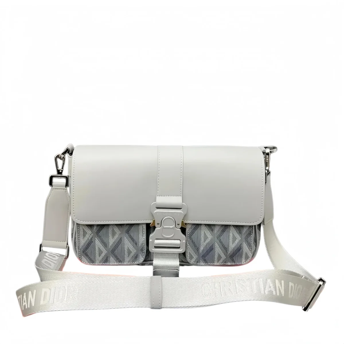 Dior Dior Lady Dior White Leather Crossbody Bag White - 1