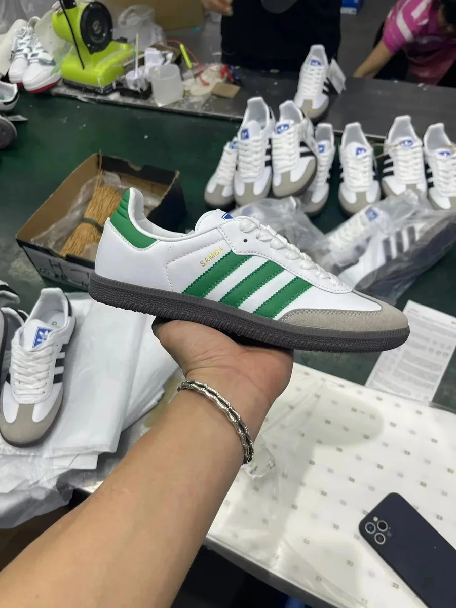 Adidas Adidas Samba White Green Sneakers White