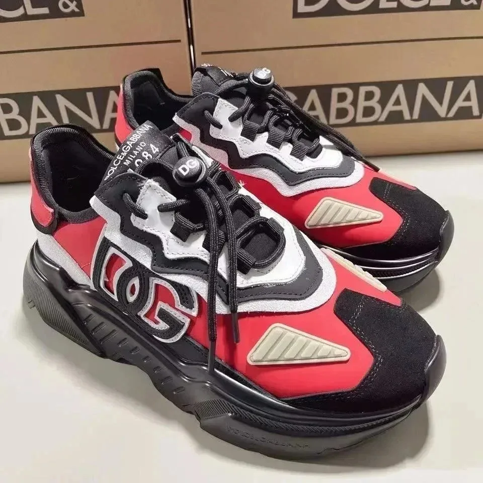 Dolce & Gabbana Dolce & Gabbana DG Logo Sneakers Red/Black Red - 1