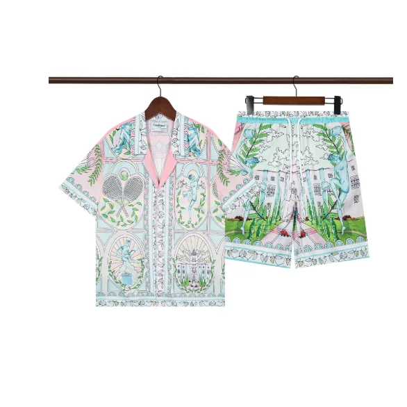 Other Printed Co-ord Set with Tennis & Garden Motifs Multicolor - 1