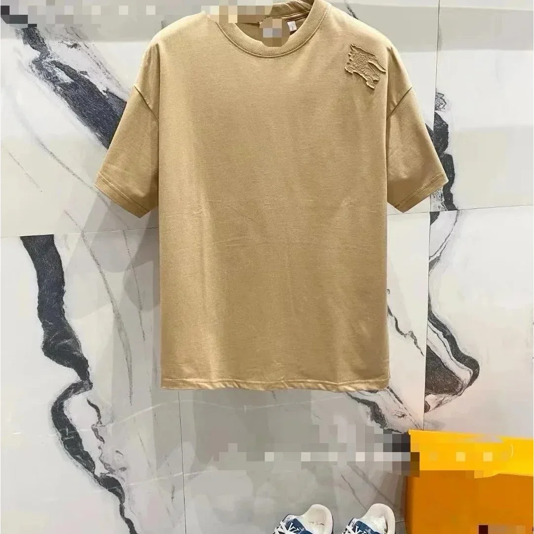 Burberry Burberry Beige Solid T-Shirt Beige - 1