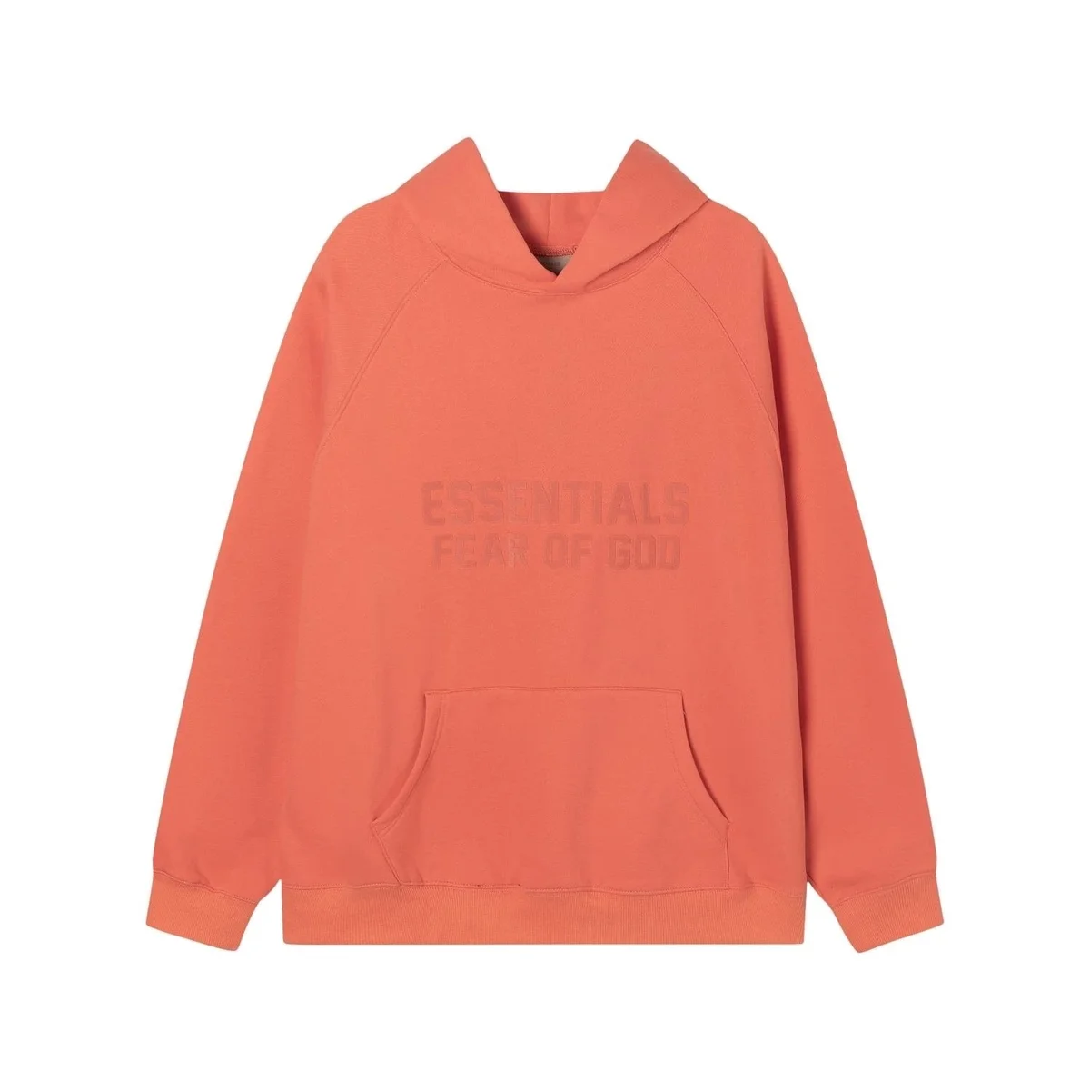 Fear of God Fear of God Essentials Coral Hoodie Orange - 1