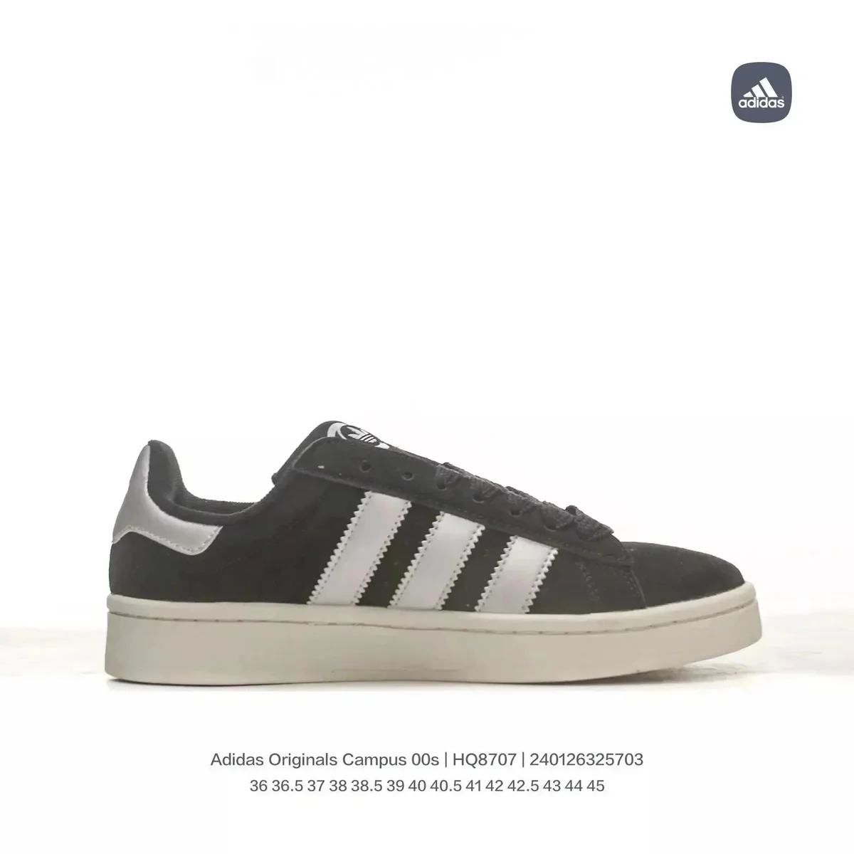 Adidas Adidas Campus 00s Black White Sneakers Black - 1