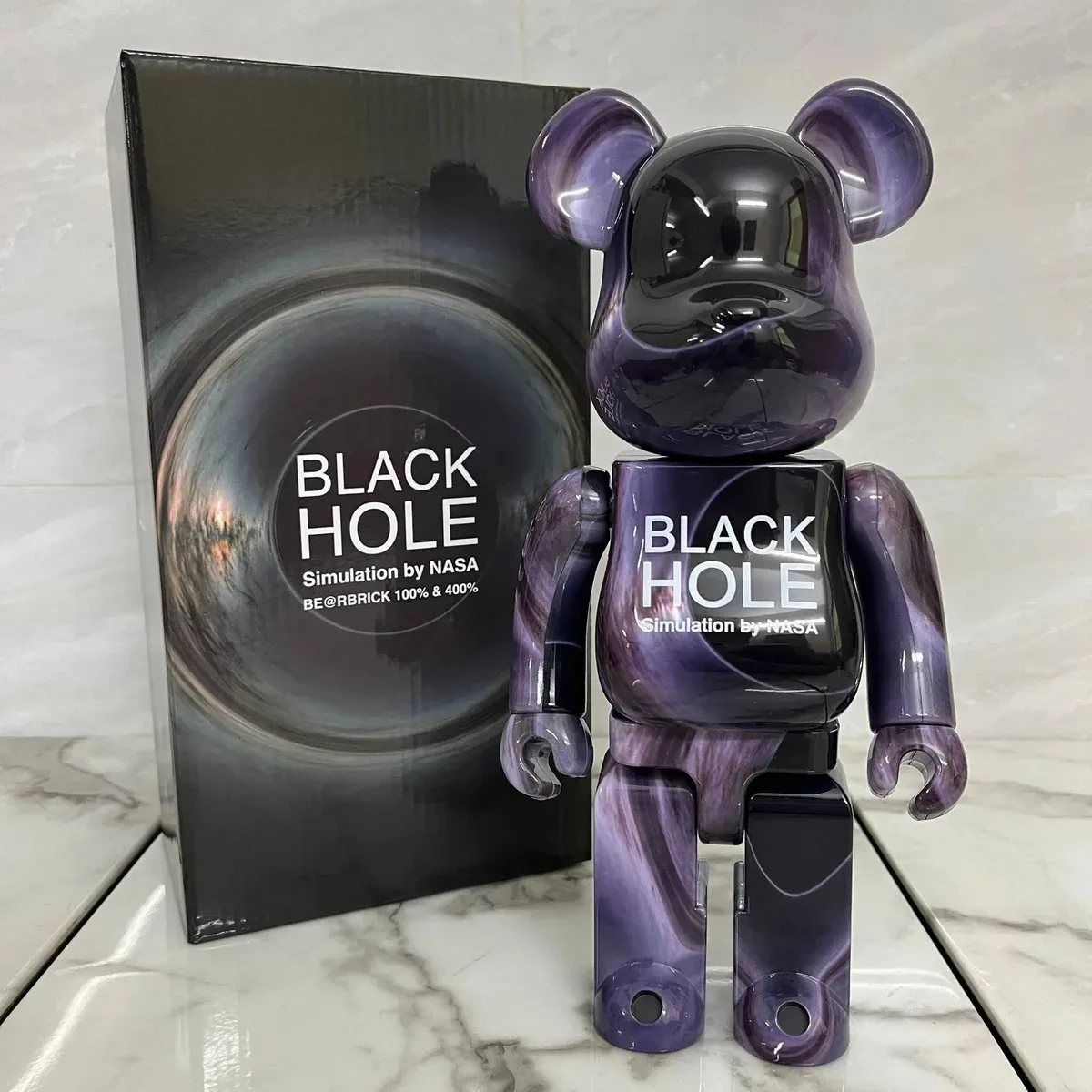 A Bathing Ape A Bathing Ape BAPE STA Black Hole Bearbrick Purple - 1