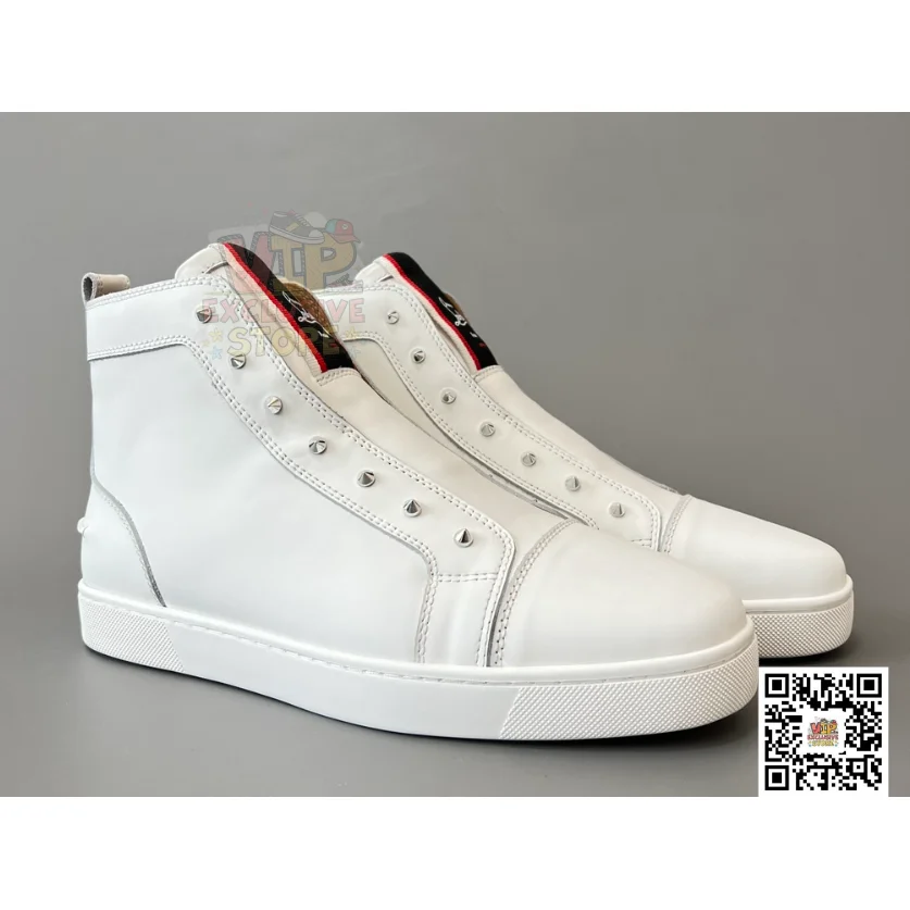 Christian Louboutin Christian Louboutin Louis V White Leather Sneakers White - 1