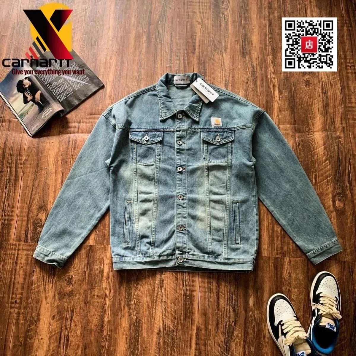 Carhartt Carhartt Denim Jacket Blue Jeanswear Blue - 1