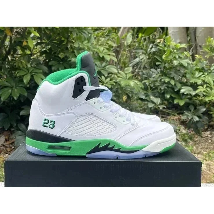 Jordan Nike Air Jordan 5 'Barely Green' Sneakers White - 1