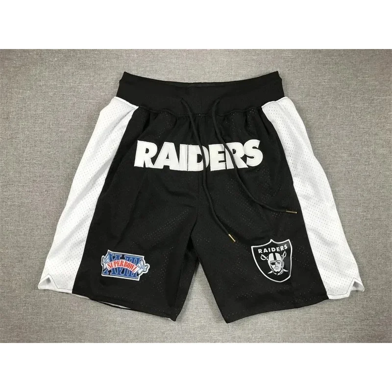 Other Black and White Raiders Basketball Shorts Black - 1