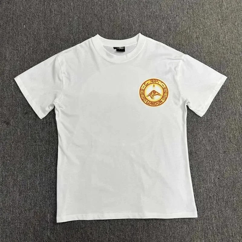 Other White T-Shirt with Gold Logo Print White - 1