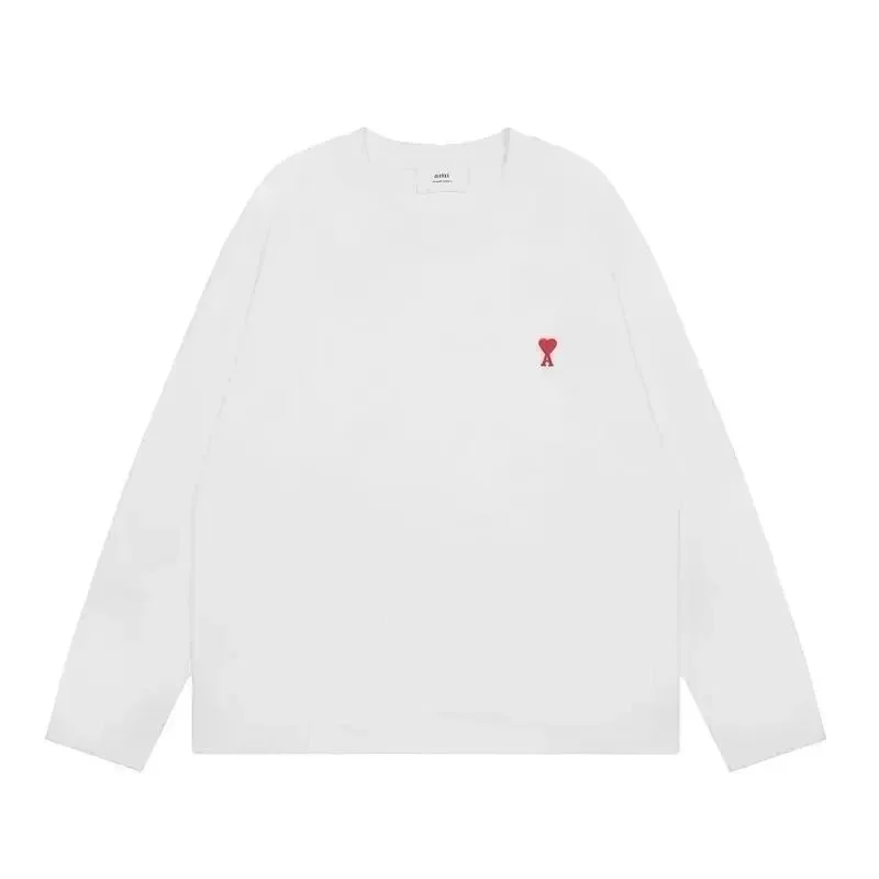 Acne Studios Acne Studios AM Logo White Long Sleeve T-Shirt White - 1