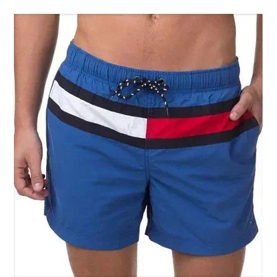 Tommy Hilfiger Tommy Hilfiger Blue & Stripe Swim Shorts Blue - 1