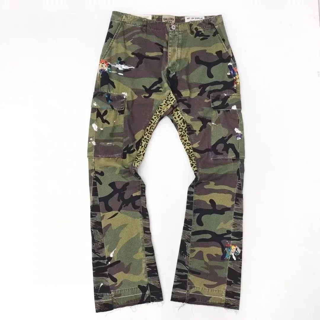 Gallery Dept. Gallery Dept. Art That Kills Camo Cargo Pants Green - 1