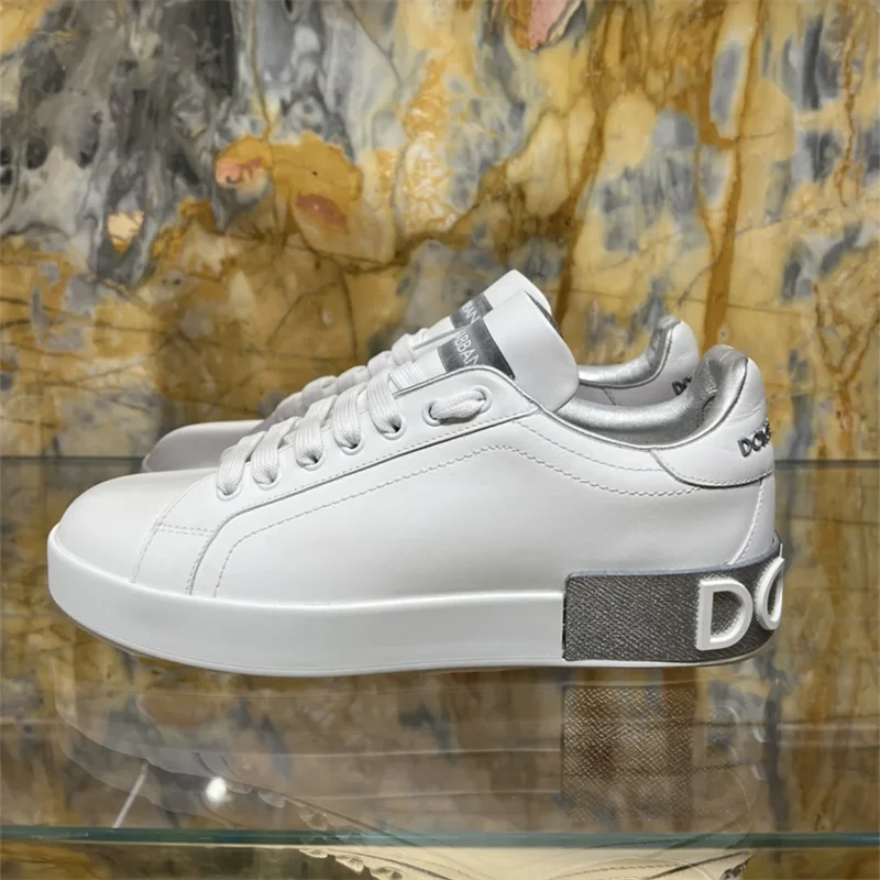 Dolce & Gabbana Dolce & Gabbana White Leather Sneakers White - 1
