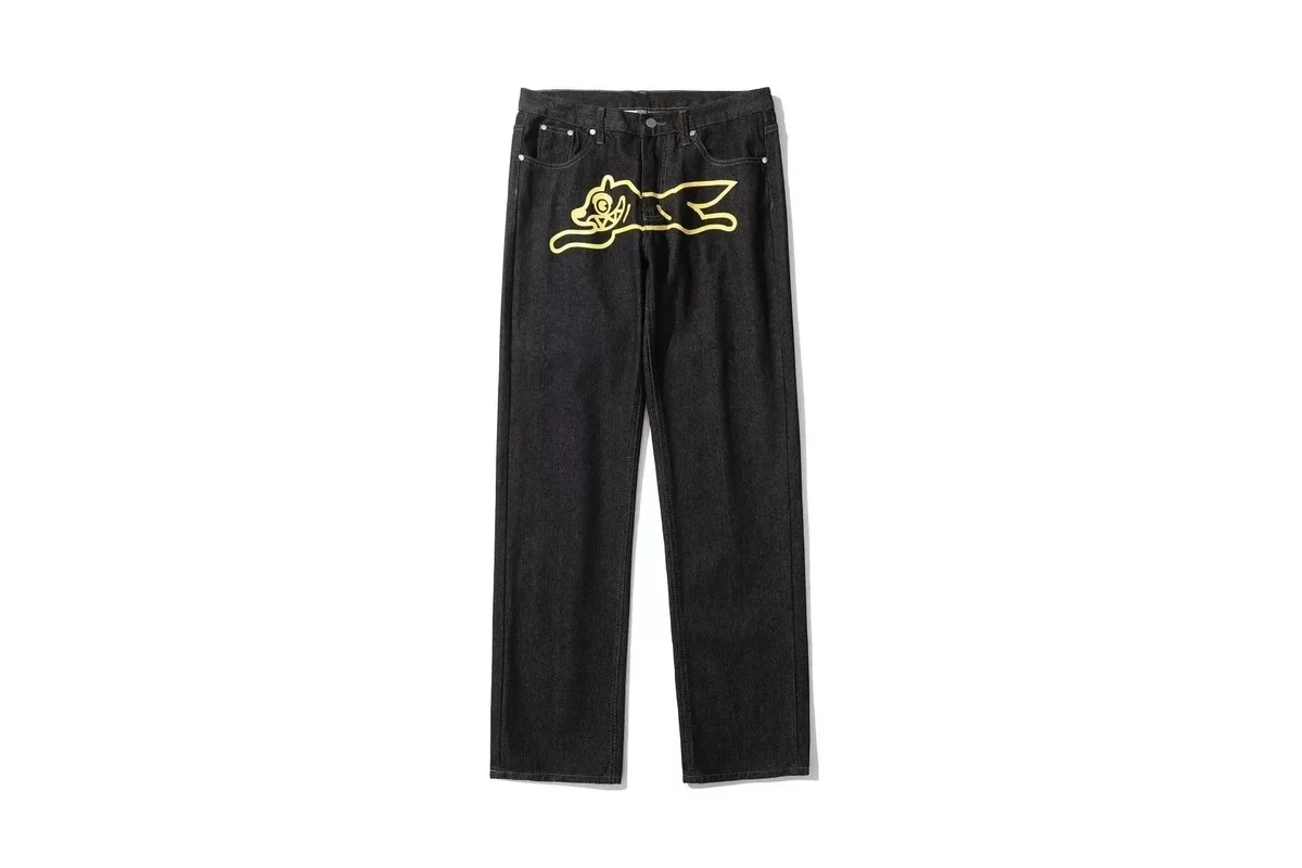 Other Black Denim Jeans with Yellow Snake Logo Black - 1