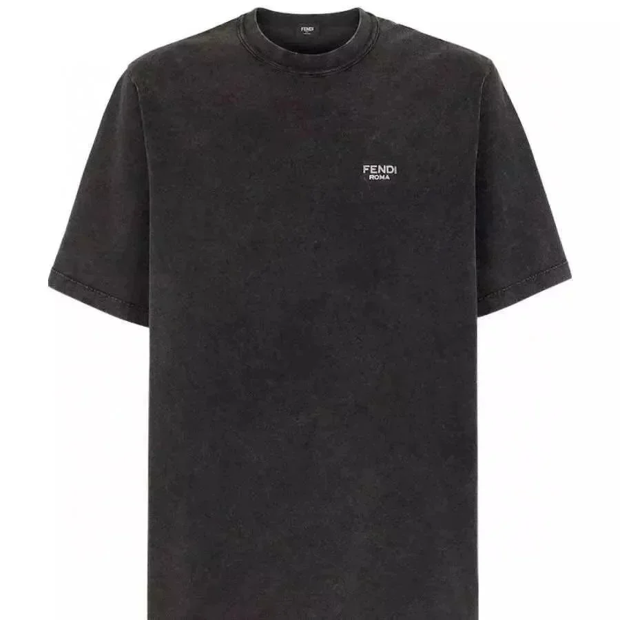 Fendi Fendi Black Washed T-Shirt Black - 1